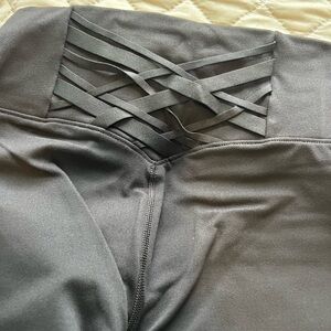 Fabletics Black Crisscross Leggings